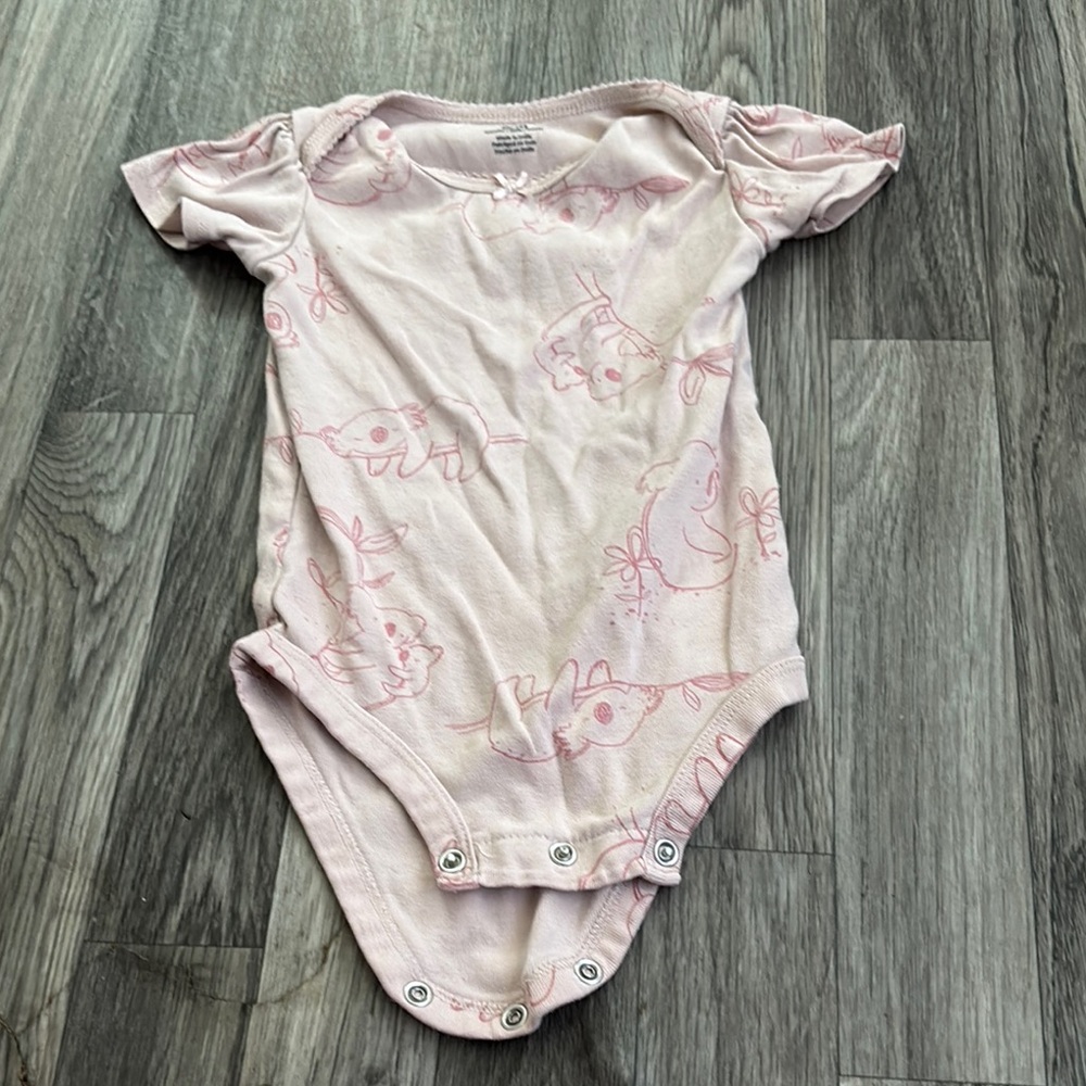 Carter's Pink Bodysuit Soft Cotton One Piece